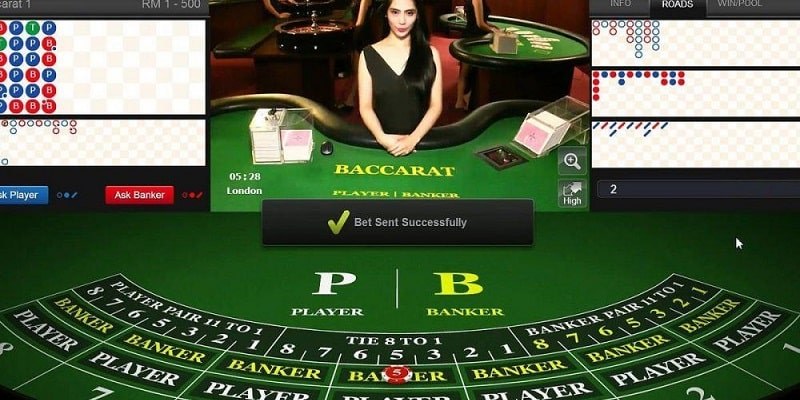 Bàn cược baccarat tại nhà cái online